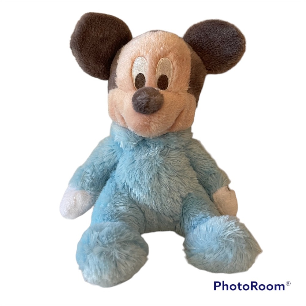 Disney Parks Baby Mickey Plush w/ Chiming Rattle, Stuffie